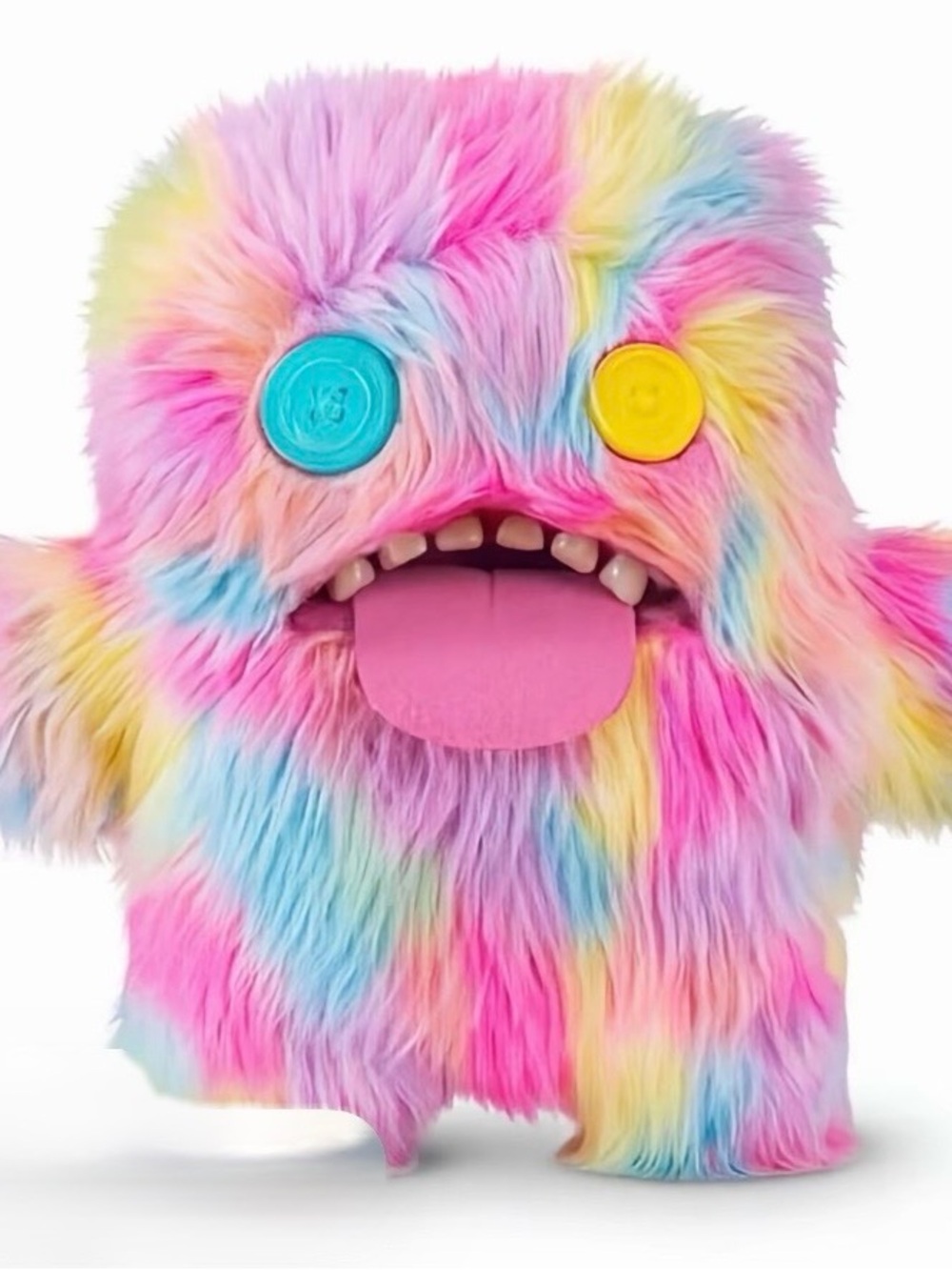 New Fuggler BIGG FUGGS Series 2 Pastel Rainbow Oogah Boogah 18" Plush Monster